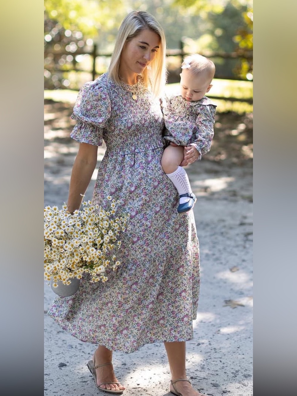 Pukatuka x Dear James Liberty of London Smocked Dress, sz L